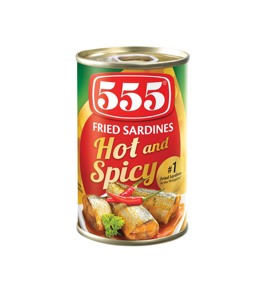 555 Fried Sardines Hot And Spicy 155G