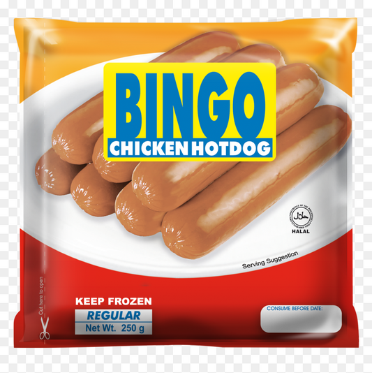 Bingo Chicken Hotdog 250G
