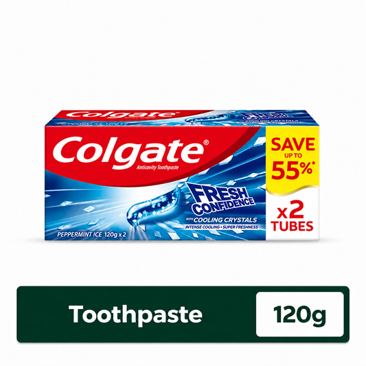 Colgate Fresh Confidence Peppermint Ice Save 55% 120G