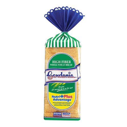 Gardenia High Fiber Wheat Bread 600G