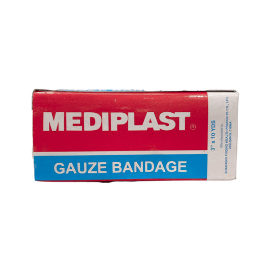 MEDIPLAST GAUZE BANDAGE - 3X10 YDS