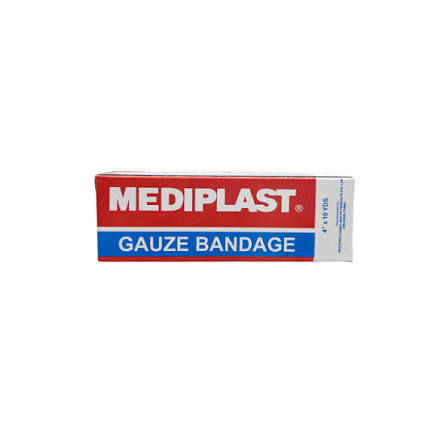 MEDIPLAST GAUZE BANDAGE - 4X10 YDS