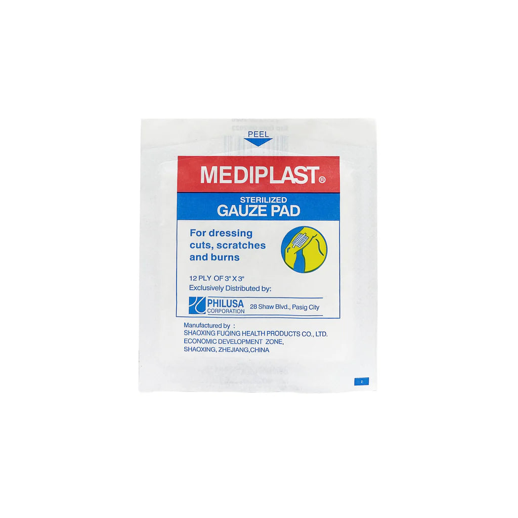 MEDIPLAST STERILIZED GAUZE PAD - 3X3