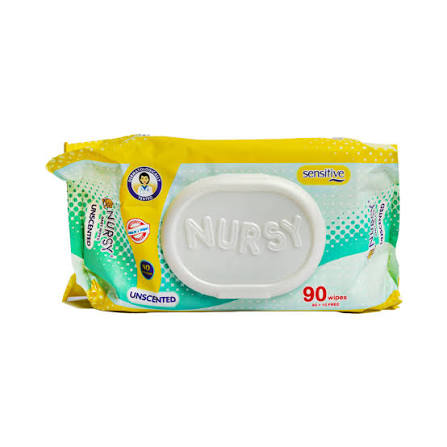 NURSY BABY WIPES - 90's X 24