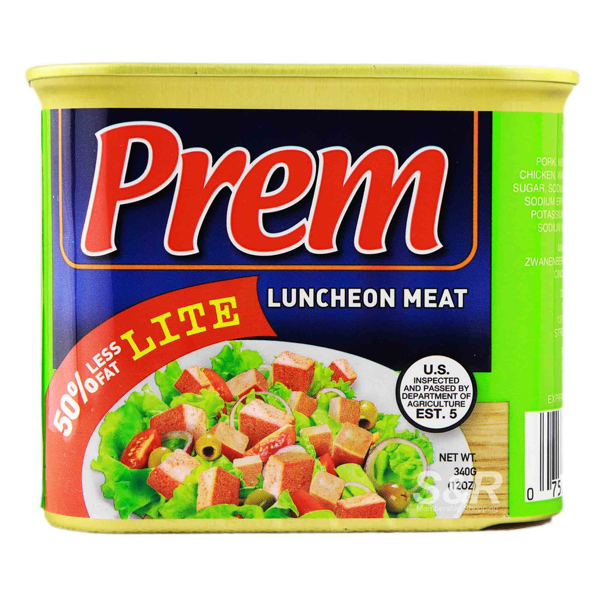Prem Luncheon Meat Lite 340G