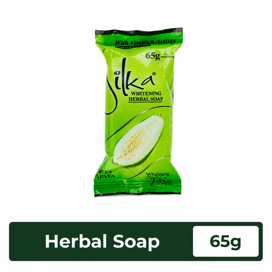 Silka Whitening Herbal Soap Green Papaya 65G