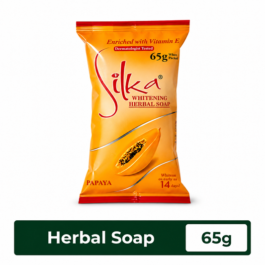 Silka Whitening Herbal Soap Papaya 65G