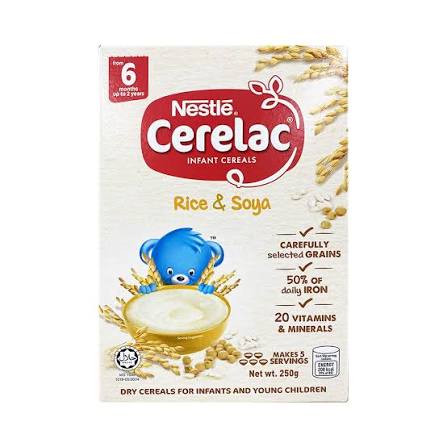 CERELAC RICE & SOYA - 250G