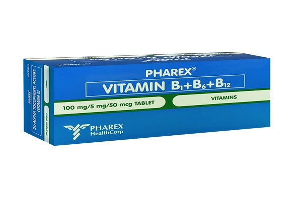 Pharex Vitamin B1+B6+B12 50s